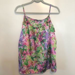 EUC Floral Tank